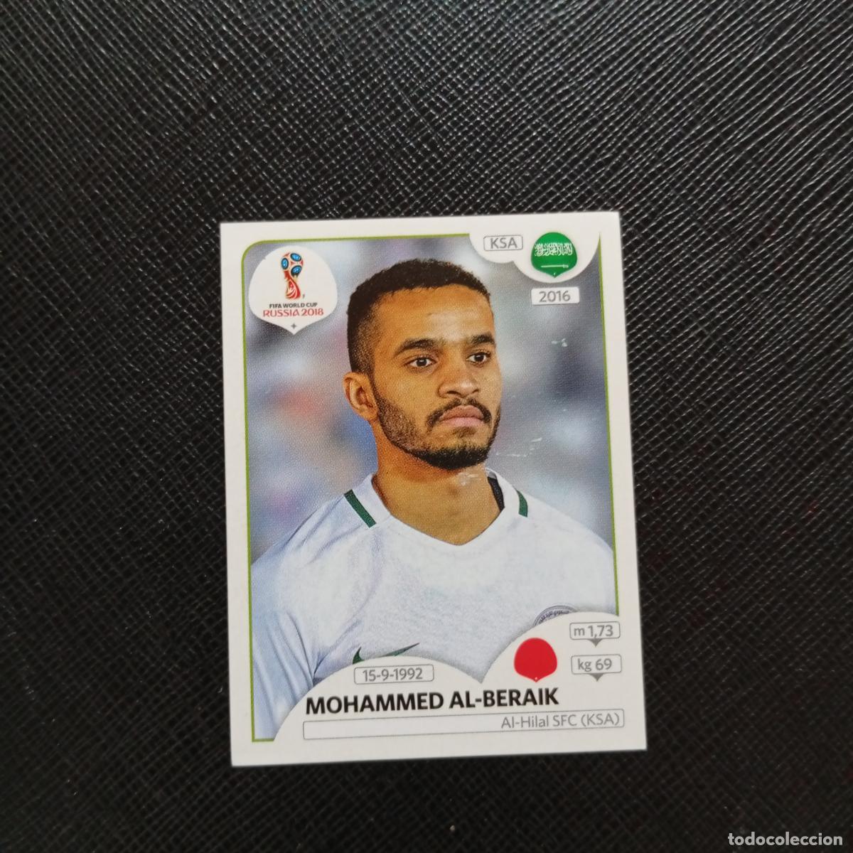 Cromos de f&uacute;tbol: 61 MOHAMMMED ALBERAIK ARABIA SAUDI PANINI MUNDIAL RUSIA 2018 CROMO FUTBOL 18 - SIN PEGAR - CJ2 ....