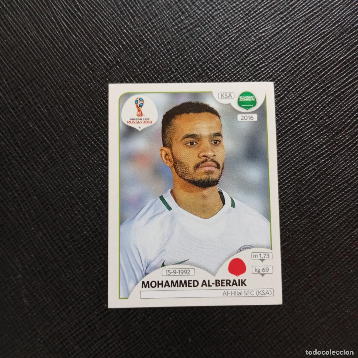 Cromos de f&uacute;tbol: 61 MOHAMMMED ALBERAIK ARABIA SAUDI PANINI MUNDIAL RUSIA 2018 CROMO FUTBOL 18 - SIN PEGAR - CJ2 .....