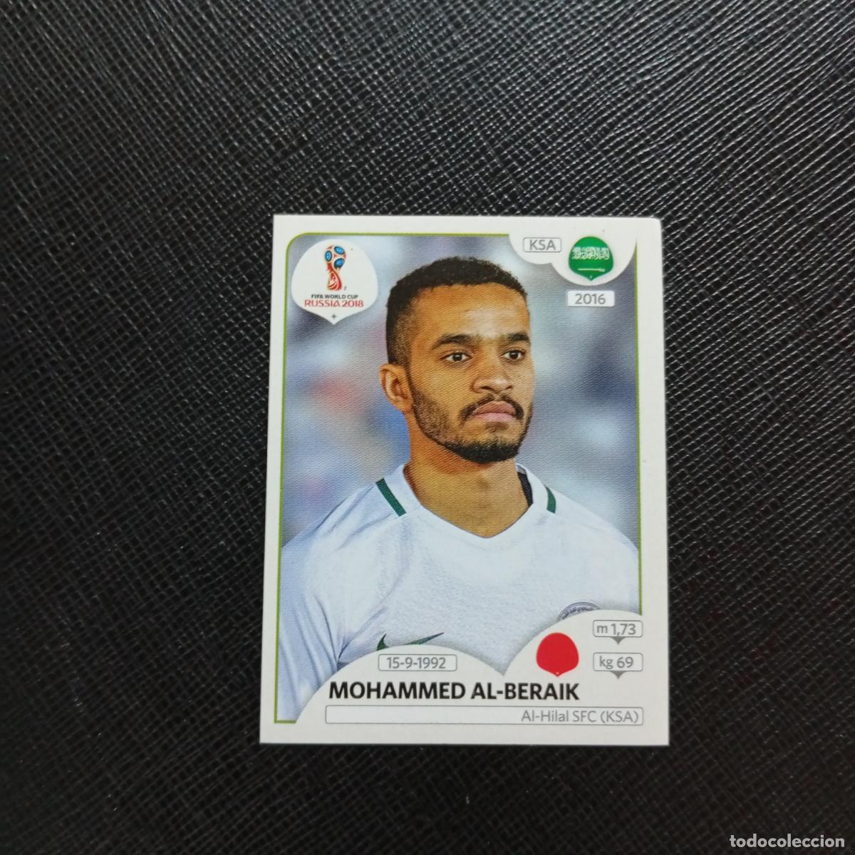 Cromos de f&uacute;tbol: 61 MOHAMMMED ALBERAIK ARABIA SAUDI PANINI MUNDIAL RUSIA 2018 CROMO FUTBOL 18 - SIN PEGAR - CJ2 .....