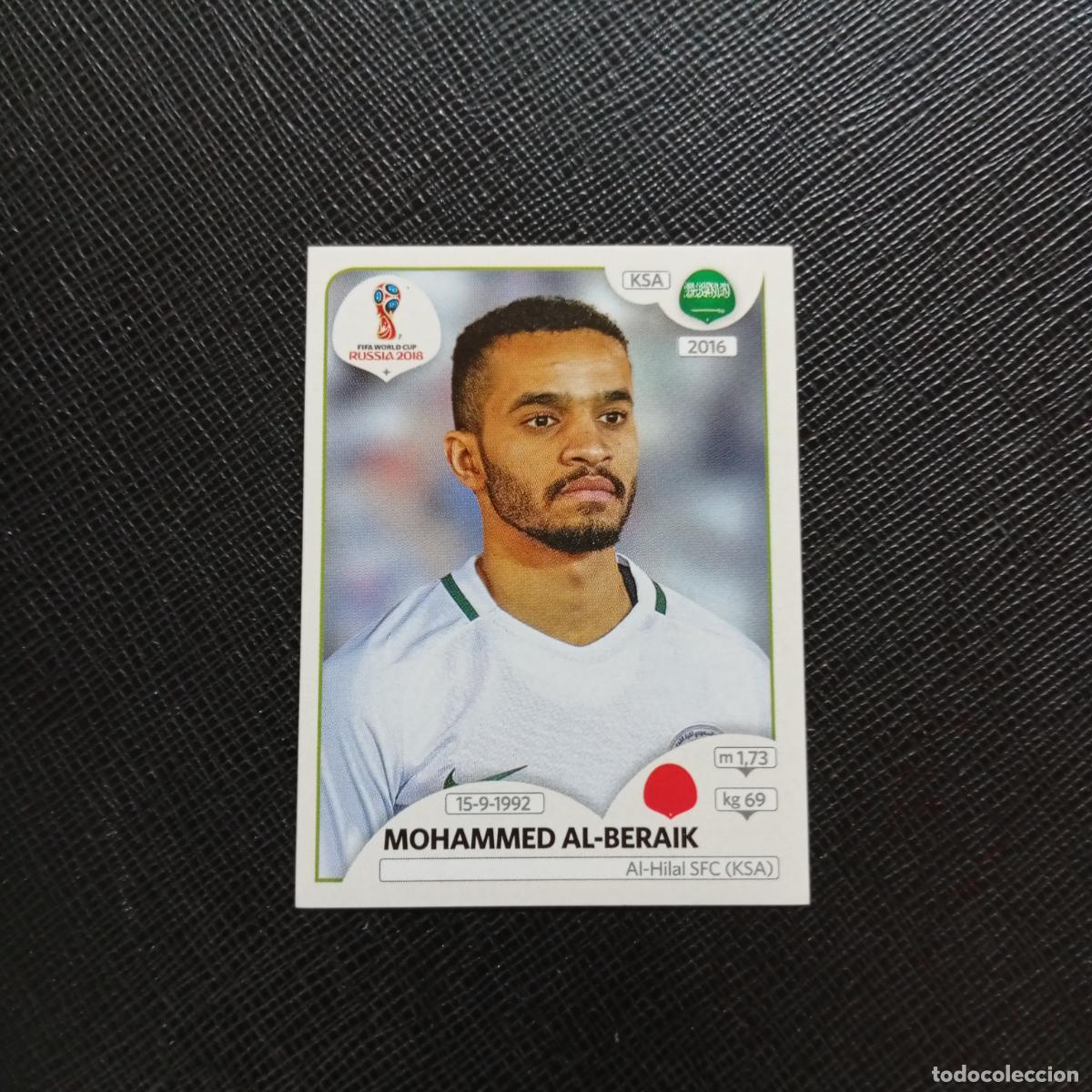 Cromos de f&uacute;tbol: 61 MOHAMMMED ALBERAIK ARABIA SAUDI PANINI MUNDIAL RUSIA 2018 CROMO FUTBOL 18 - SIN PEGAR - CJ2 .....