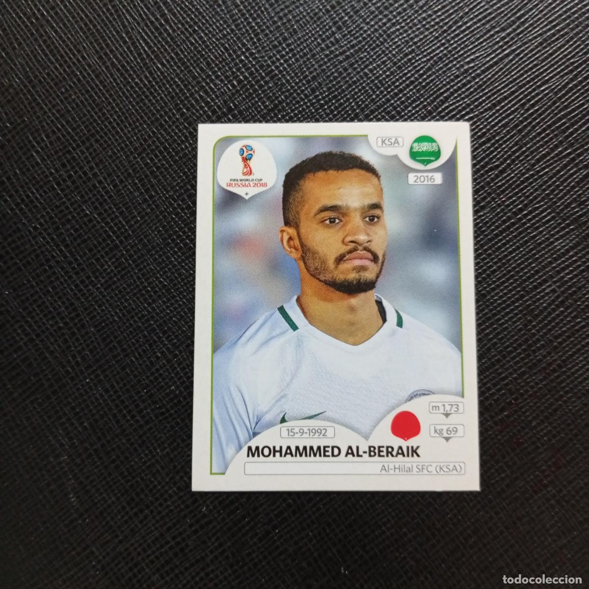 Cromos de f&uacute;tbol: 61 MOHAMMMED ALBERAIK ARABIA SAUDI PANINI MUNDIAL RUSIA 2018 CROMO FUTBOL 18 - SIN PEGAR - CJ2 .....