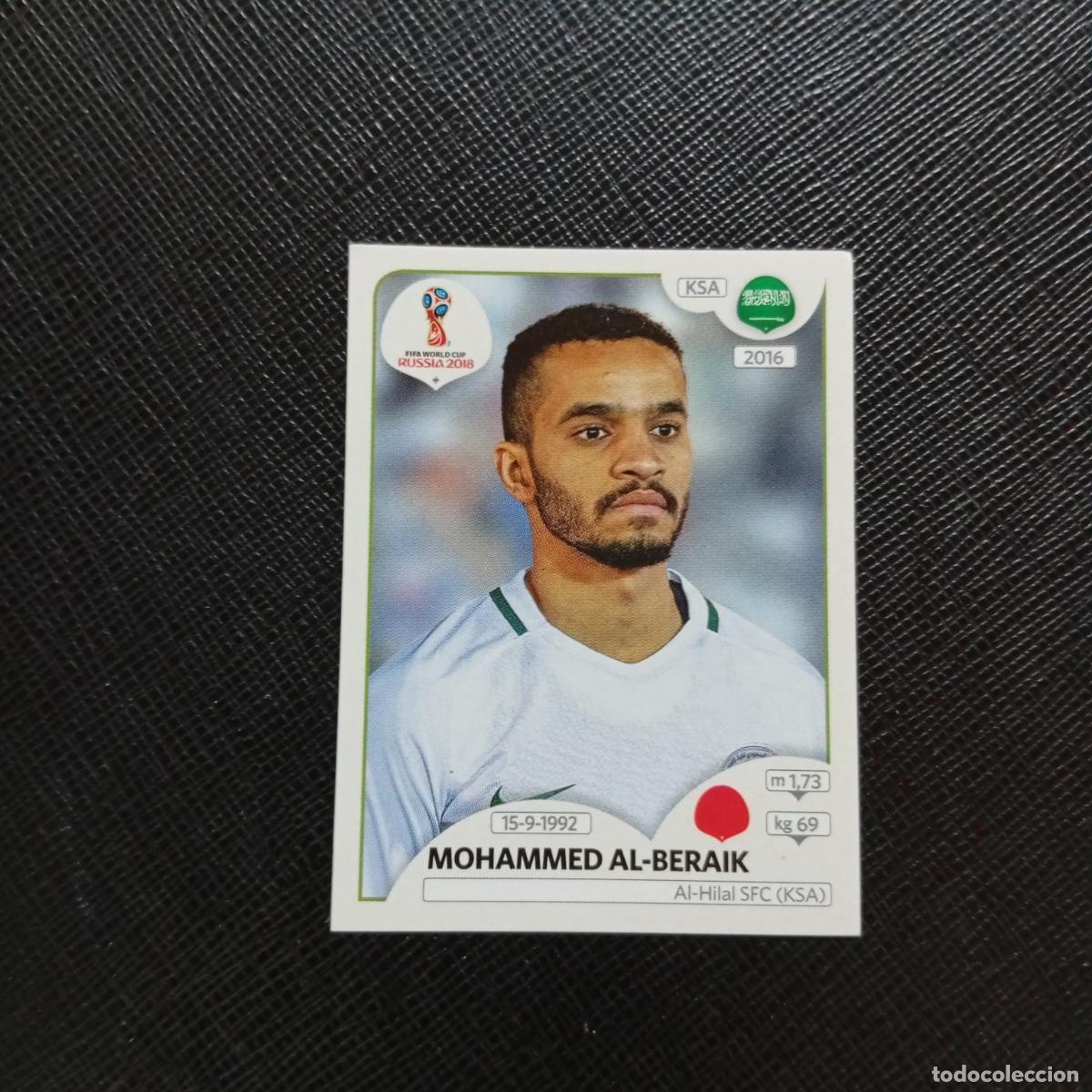 Cromos de f&uacute;tbol: 61 MOHAMMMED ALBERAIK ARABIA SAUDI PANINI MUNDIAL RUSIA 2018 CROMO FUTBOL 18 - SIN PEGAR - CJ2 .....