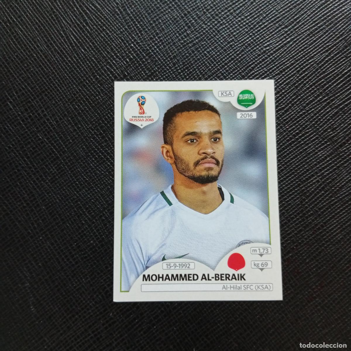 Cromos de f&uacute;tbol: 61 MOHAMMMED ALBERAIK ARABIA SAUDI PANINI MUNDIAL RUSIA 2018 CROMO FUTBOL 18 - SIN PEGAR - CJ2 .....