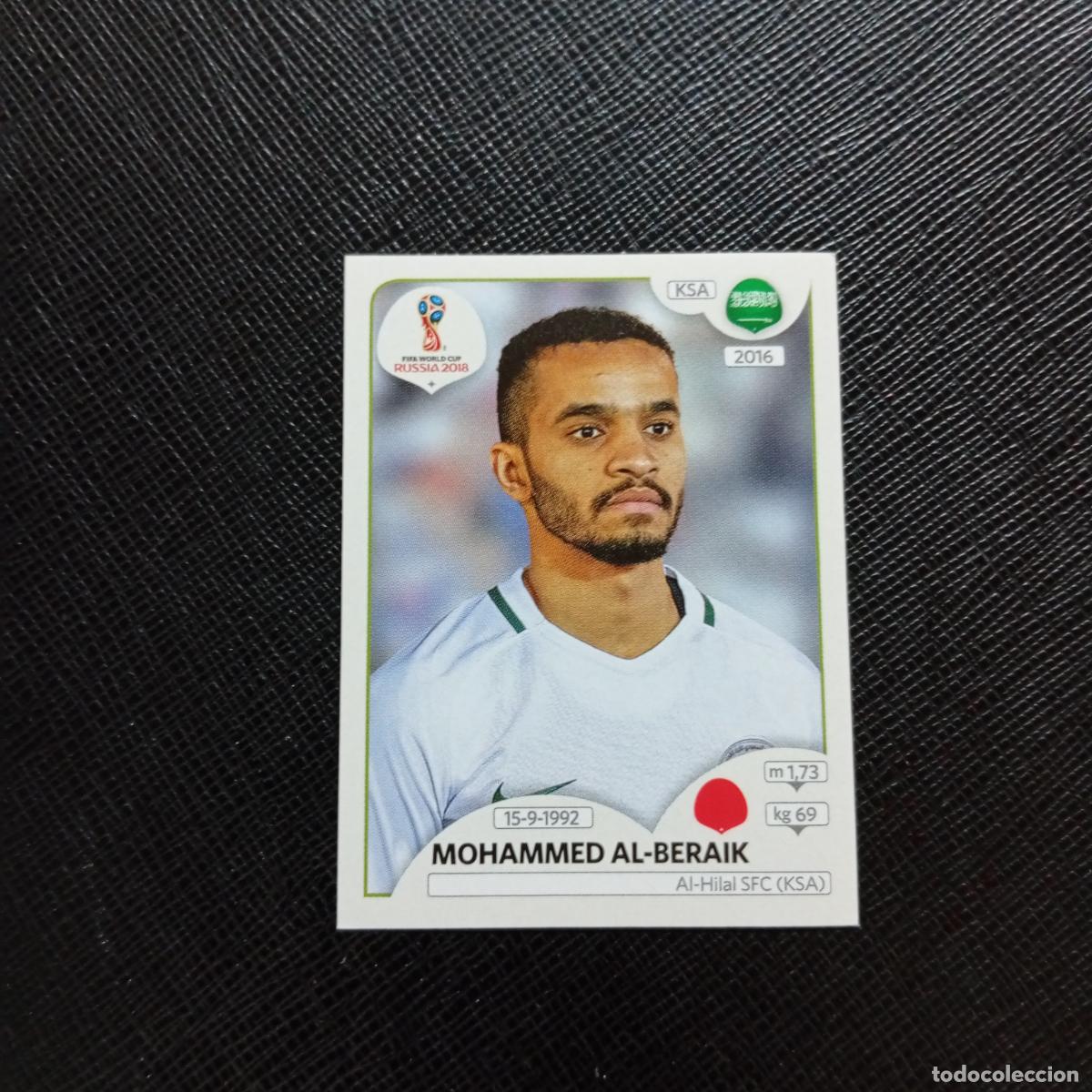 Cromos de f&uacute;tbol: 61 MOHAMMMED ALBERAIK ARABIA SAUDI PANINI MUNDIAL RUSIA 2018 CROMO FUTBOL 18 - SIN PEGAR - CJ2 .....