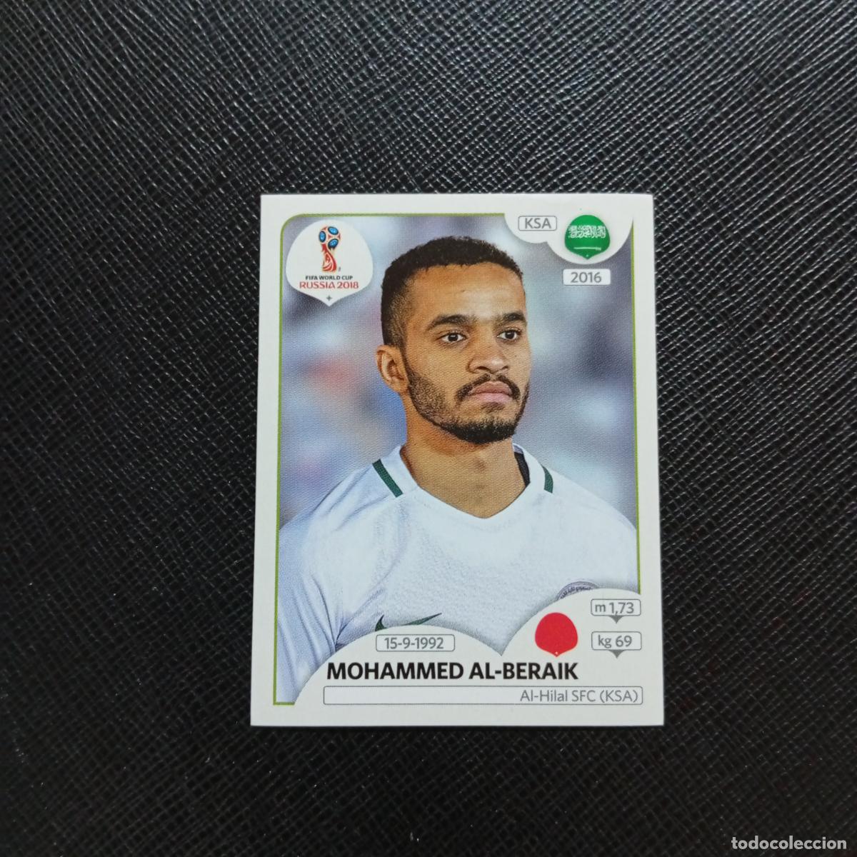Cromos de f&uacute;tbol: 61 MOHAMMMED ALBERAIK ARABIA SAUDI PANINI MUNDIAL RUSIA 2018 CROMO FUTBOL 18 - SIN PEGAR - CJ2 .....
