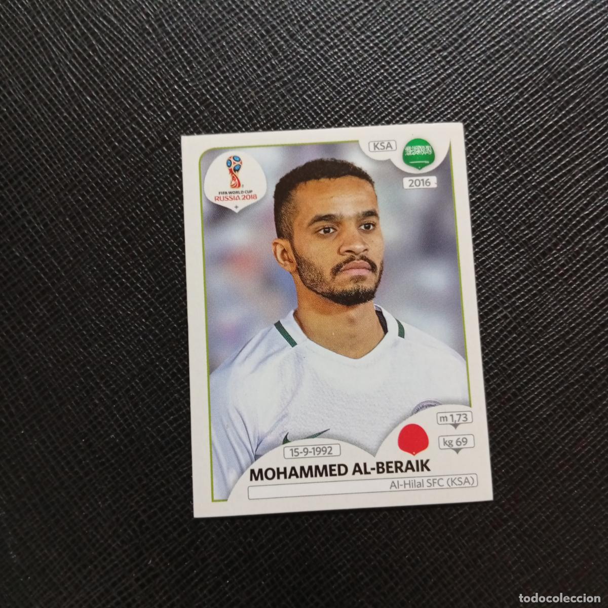 Cromos de f&uacute;tbol: 61 MOHAMMMED ALBERAIK ARABIA SAUDI PANINI MUNDIAL RUSIA 2018 CROMO FUTBOL 18 - SIN PEGAR - CJ2 .....