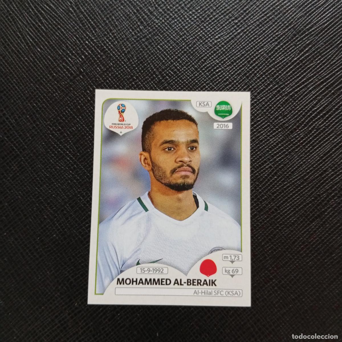 Cromos de f&uacute;tbol: 61 MOHAMMMED ALBERAIK ARABIA SAUDI PANINI MUNDIAL RUSIA 2018 CROMO FUTBOL 18 - SIN PEGAR - CJ2 .....