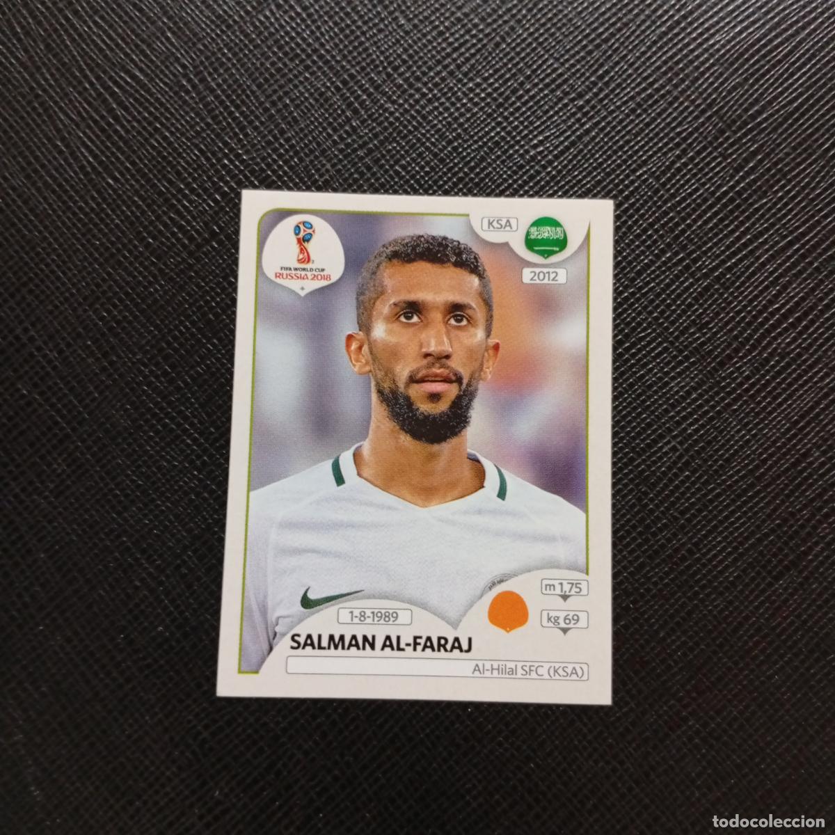 Cromos de f&uacute;tbol: 63 SALMAN AL FARAJ ARABIA SAUDI PANINI MUNDIAL RUSIA 2018 CROMO FUTBOL 18 - SIN PEGAR - CJ2 ..