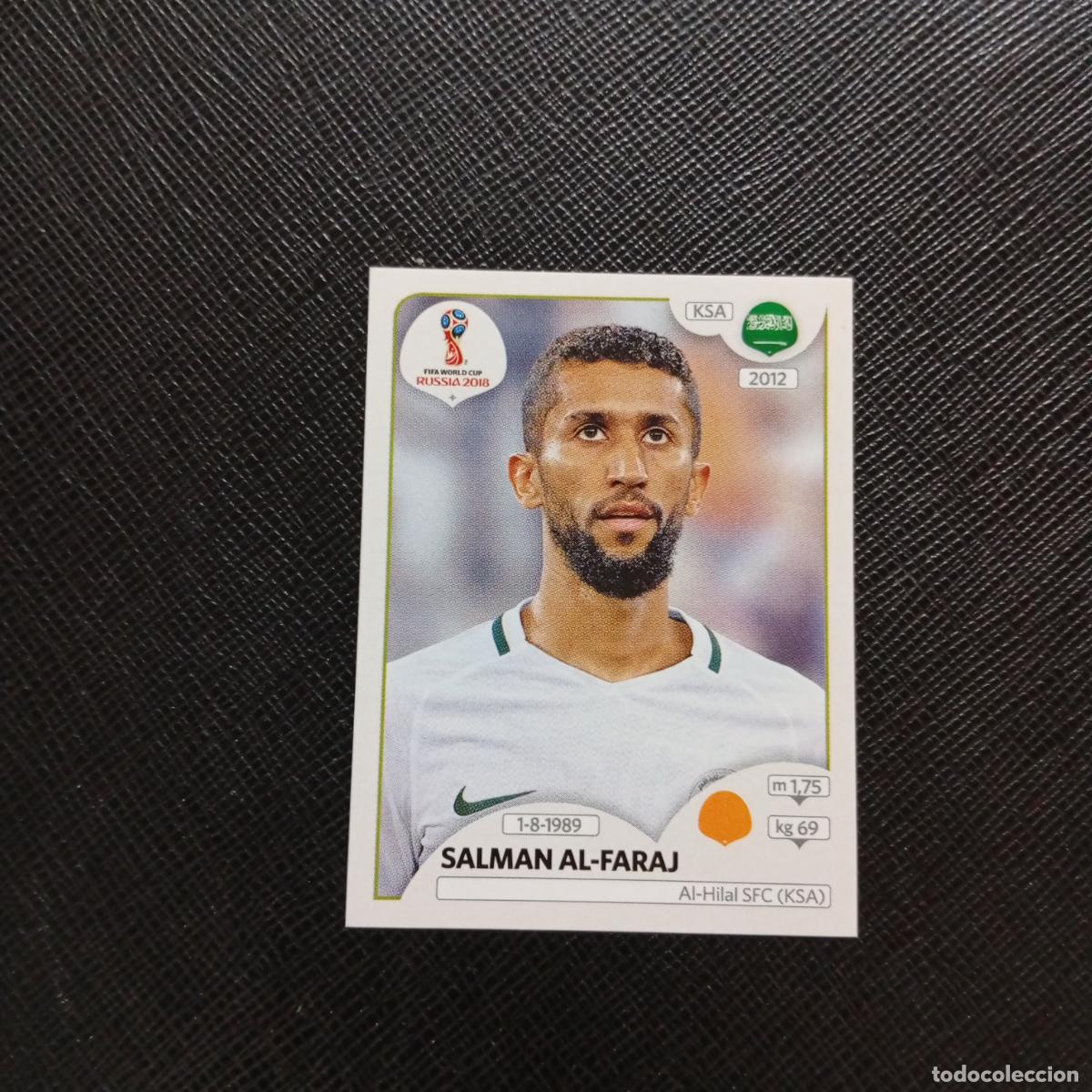 Cromos de f&uacute;tbol: 63 SALMAN AL FARAJ ARABIA SAUDI PANINI MUNDIAL RUSIA 2018 CROMO FUTBOL 18 - SIN PEGAR - CJ2 ..