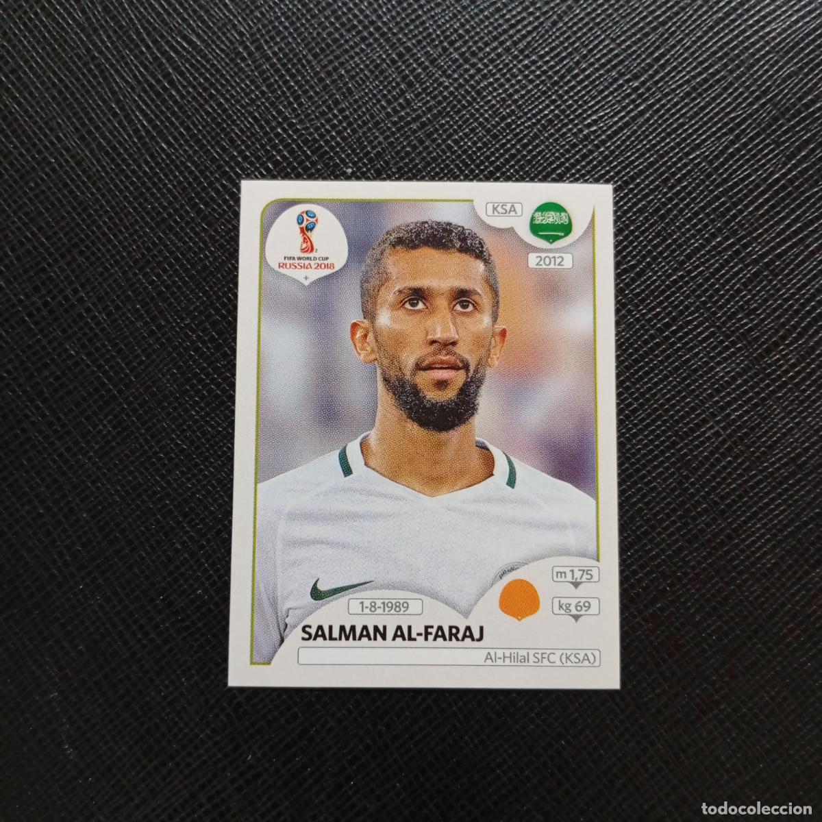 Cromos de f&uacute;tbol: 63 SALMAN AL FARAJ ARABIA SAUDI PANINI MUNDIAL RUSIA 2018 CROMO FUTBOL 18 - SIN PEGAR - CJ2 ..