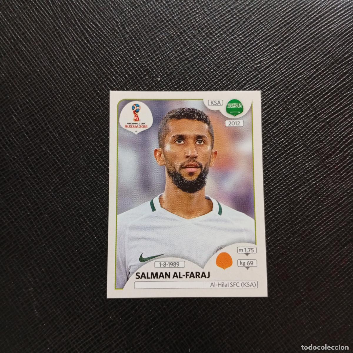 Cromos de f&uacute;tbol: 63 SALMAN AL FARAJ ARABIA SAUDI PANINI MUNDIAL RUSIA 2018 CROMO FUTBOL 18 - SIN PEGAR - CJ2 .