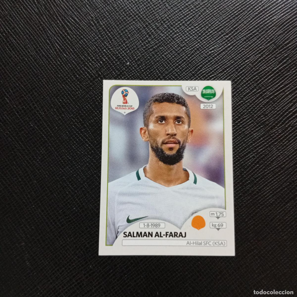 Cromos de Futebol: 63 SALMAN AL FARAJ ARABIA SAUDI PANINI MUNDIAL RUSIA 2018 CROMO FUTBOL 18 - SIN PEGAR - CJ2 .