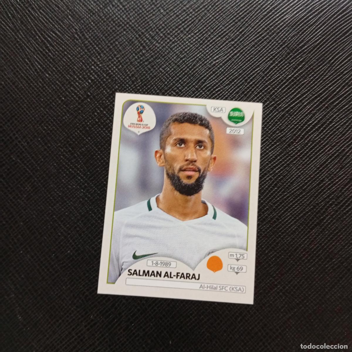 Fu&szlig;ball-Sticker: 63 SALMAN AL FARAJ ARABIA SAUDI PANINI MUNDIAL RUSIA 2018 CROMO FUTBOL 18 - SIN PEGAR - CJ2 .