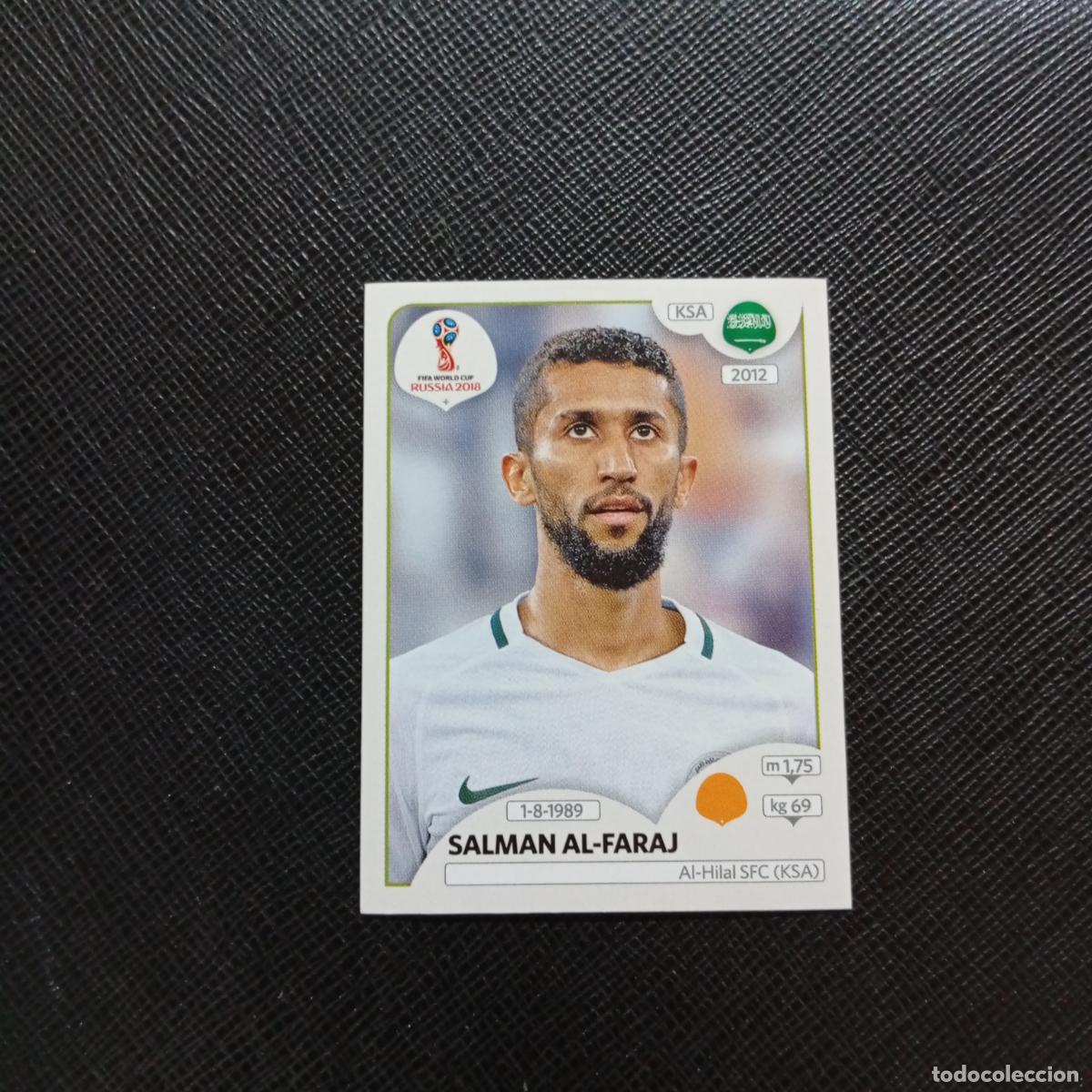 Fu&szlig;ball-Sticker: 63 SALMAN AL FARAJ ARABIA SAUDI PANINI MUNDIAL RUSIA 2018 CROMO FUTBOL 18 - SIN PEGAR - CJ2