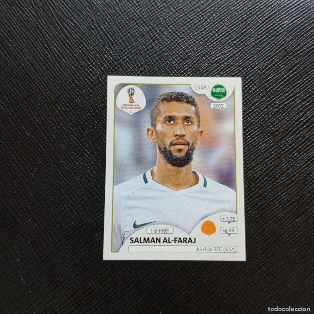Football Stickers: 63 SALMAN AL FARAJ ARABIA SAUDI PANINI MUNDIAL RUSIA 2018 CROMO FUTBOL 18 - SIN PEGAR - CJ2