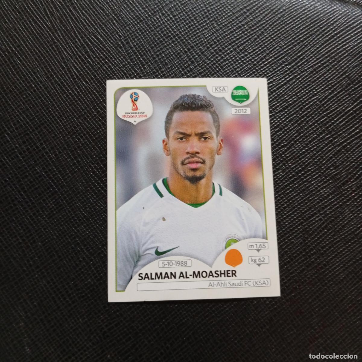 Cartes &agrave; collectionner de Football: 65 SALAMAN AL MOASHER ARABIA SAUDI PANINI MUNDIAL RUSIA 2018 CROMO FUTBOL 18 - SIN PEGAR - CJ2