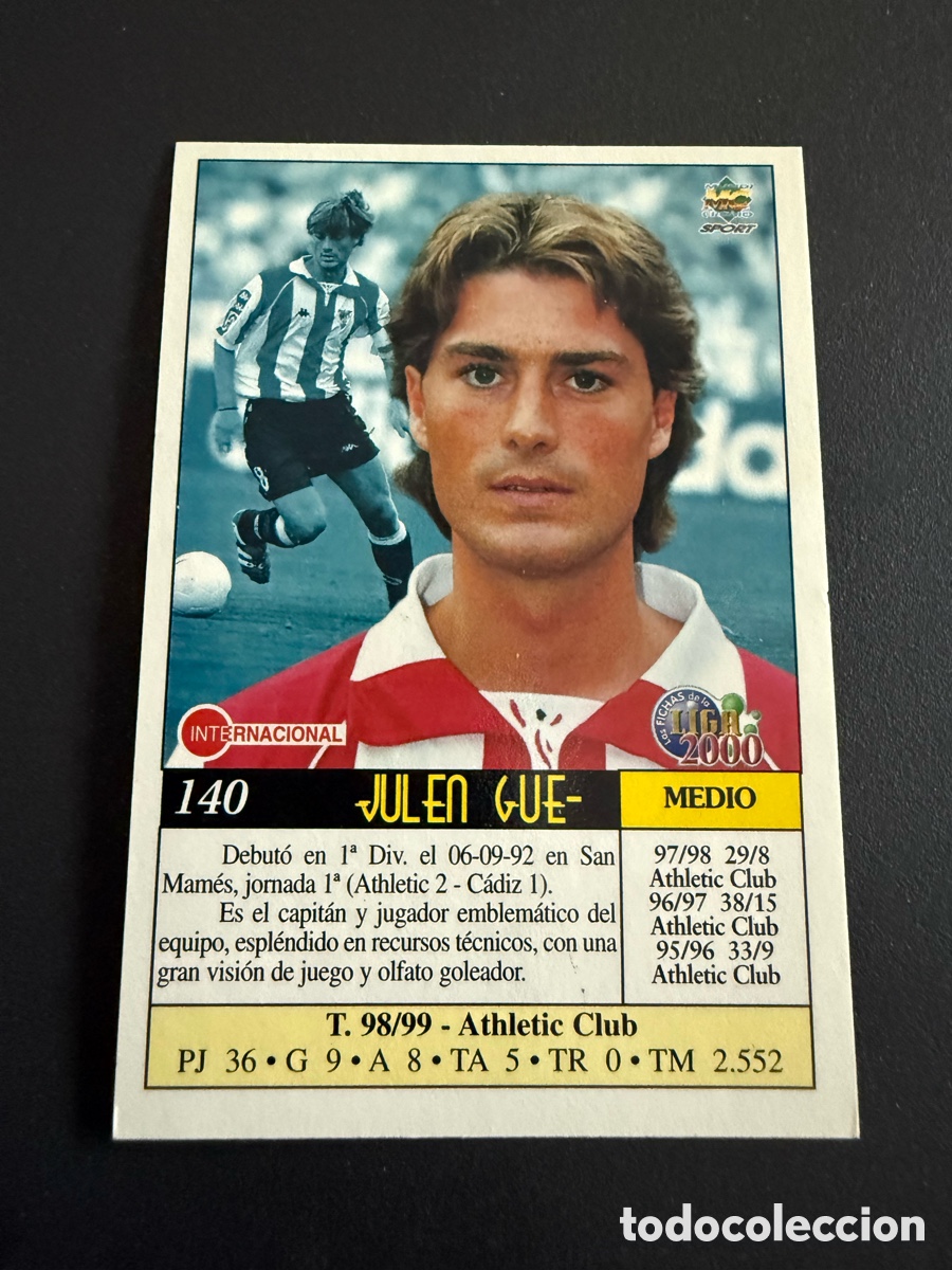 Cartes &agrave; collectionner de Football: MUNDICROMO 2000. n 140 GUERRERO ( Athletic Club). ERROR