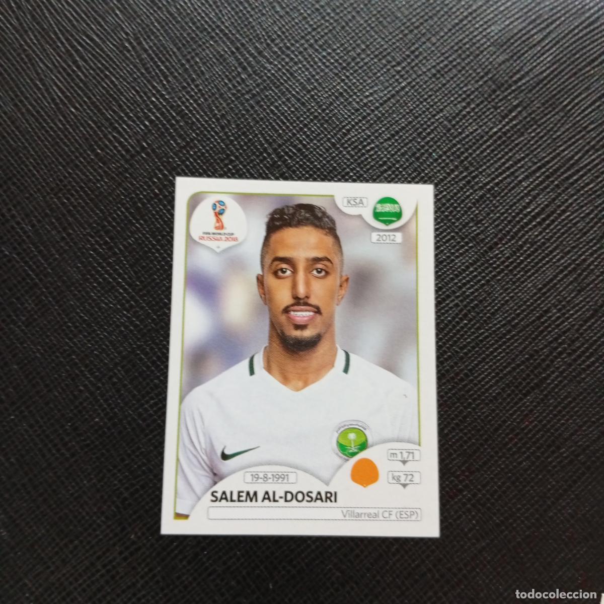 Cromos de f&uacute;tbol: 67 SALEM AL DOSARI ARABIA SAUDI PANINI MUNDIAL RUSIA 2018 CROMO FUTBOL 18 - SIN PEGAR - CJ2