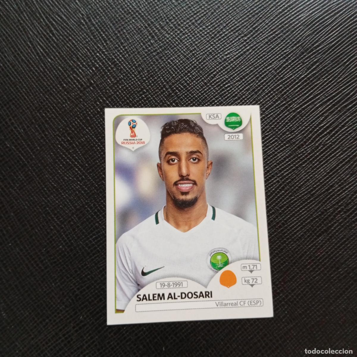 Cromos de f&uacute;tbol: 67 SALEM AL DOSARI ARABIA SAUDI PANINI MUNDIAL RUSIA 2018 CROMO FUTBOL 18 - SIN PEGAR - CJ2