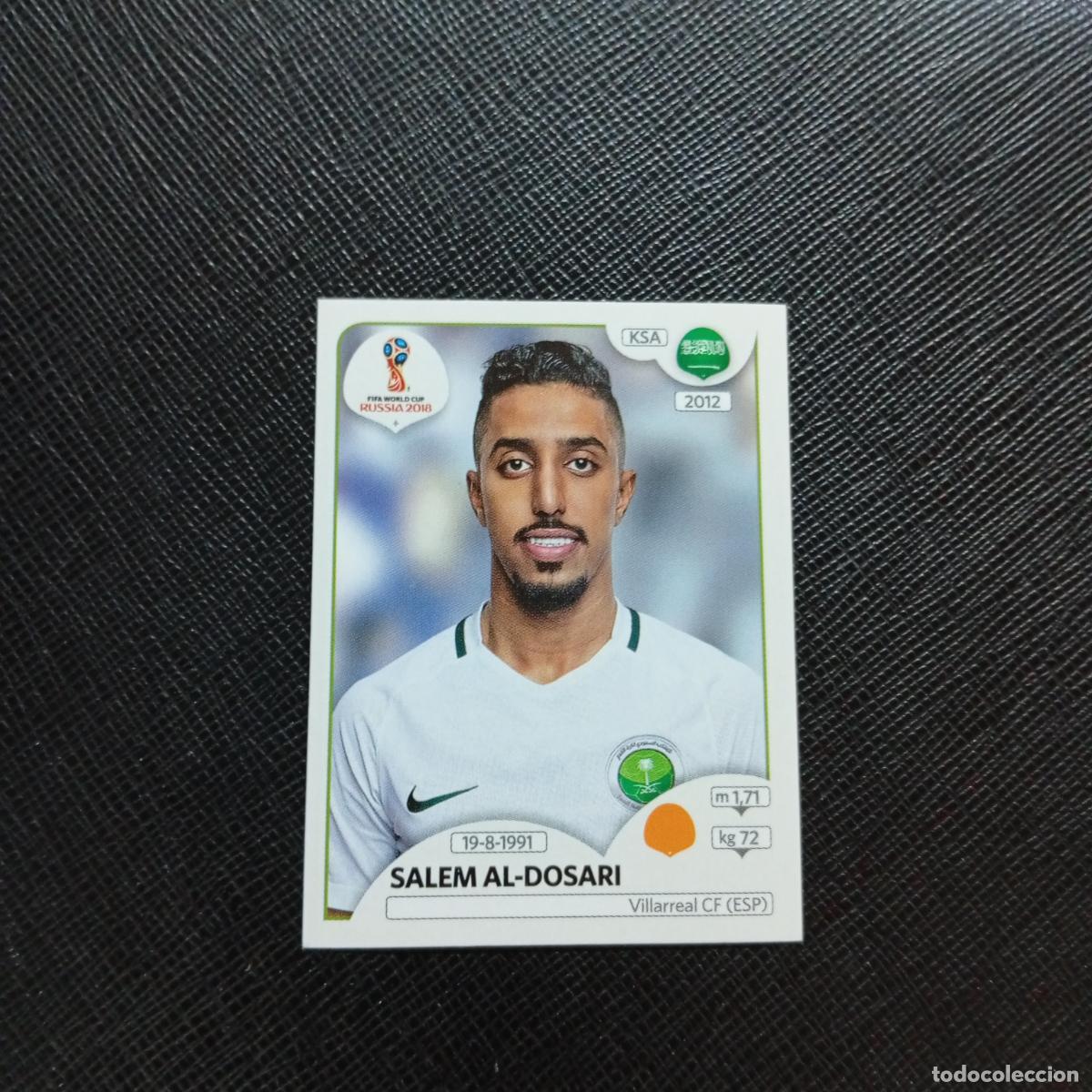 Cromos de f&uacute;tbol: 67 SALEM AL DOSARI ARABIA SAUDI PANINI MUNDIAL RUSIA 2018 CROMO FUTBOL 18 - SIN PEGAR - CJ2