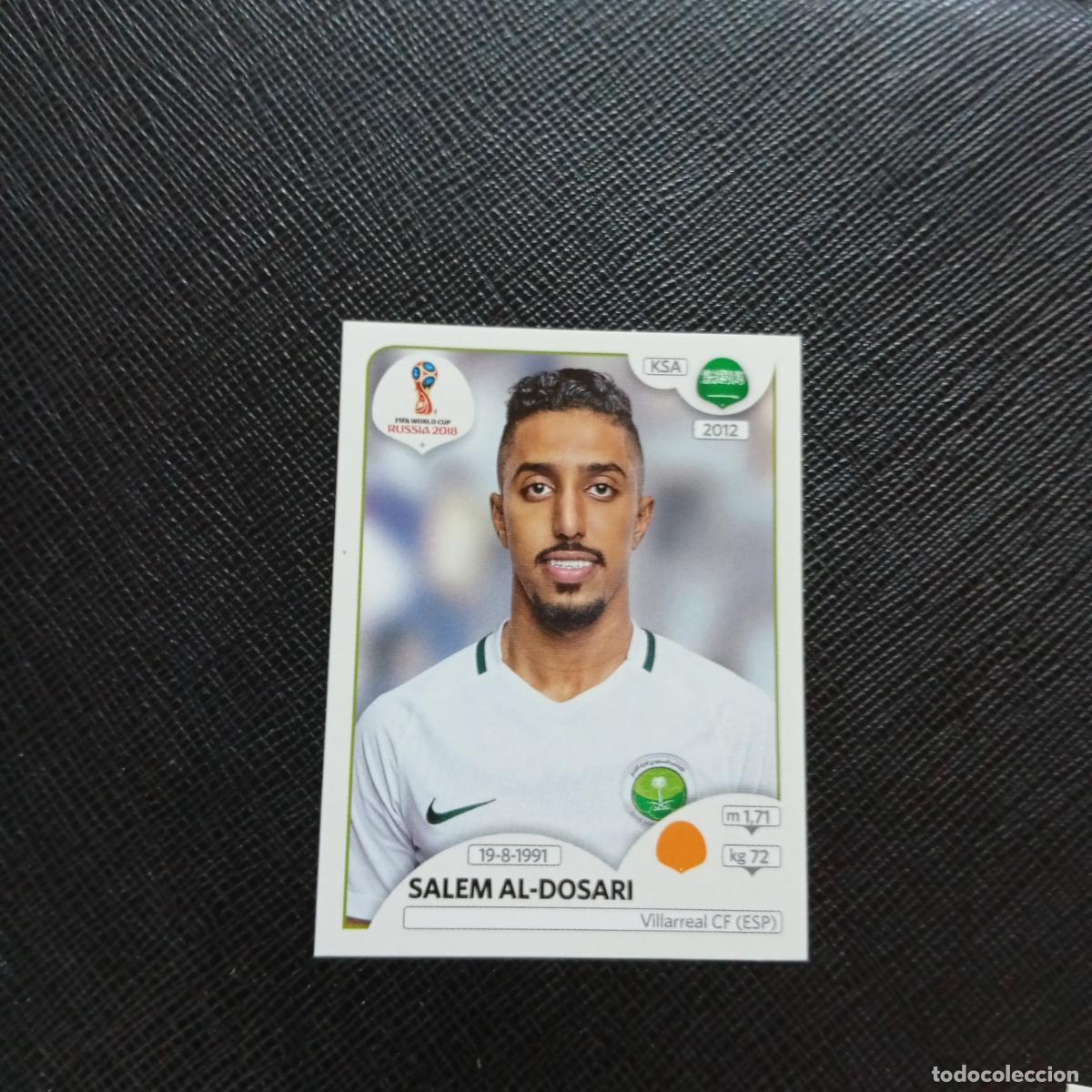 Cromos de f&uacute;tbol: 67 SALEM AL DOSARI ARABIA SAUDI PANINI MUNDIAL RUSIA 2018 CROMO FUTBOL 18 - SIN PEGAR - CJ2 .