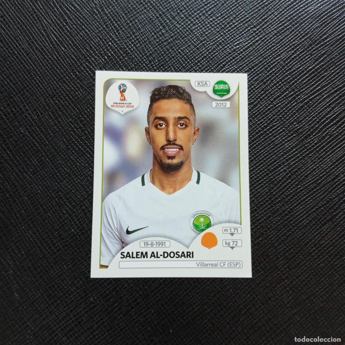 Cromos de f&uacute;tbol: 67 SALEM AL DOSARI ARABIA SAUDI PANINI MUNDIAL RUSIA 2018 CROMO FUTBOL 18 - SIN PEGAR - CJ2 ..