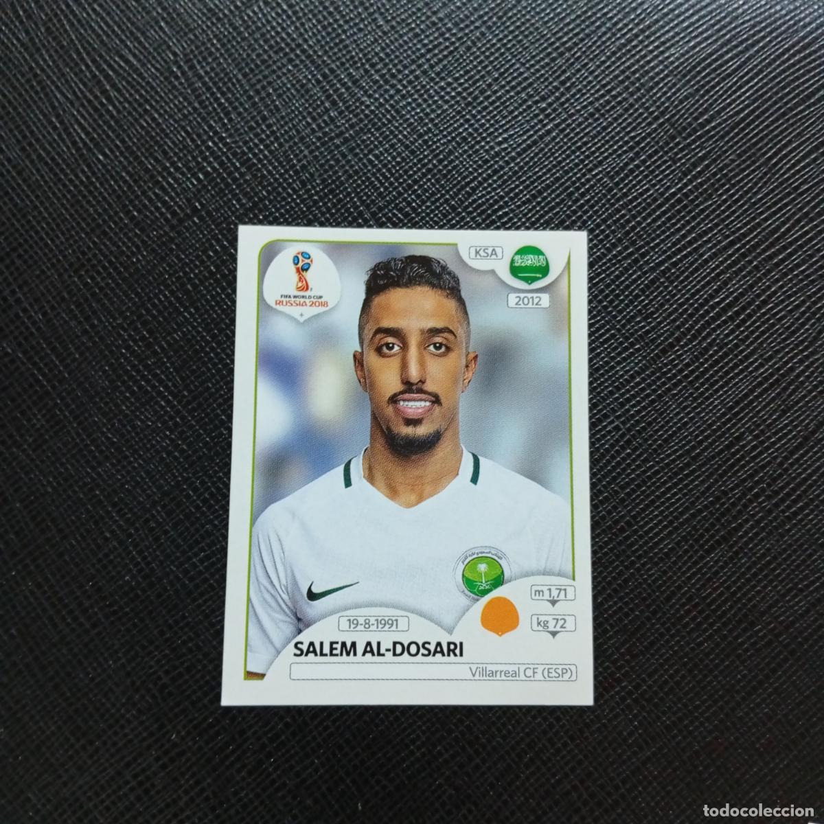 Cromos de f&uacute;tbol: 67 SALEM AL DOSARI ARABIA SAUDI PANINI MUNDIAL RUSIA 2018 CROMO FUTBOL 18 - SIN PEGAR - CJ2 ...