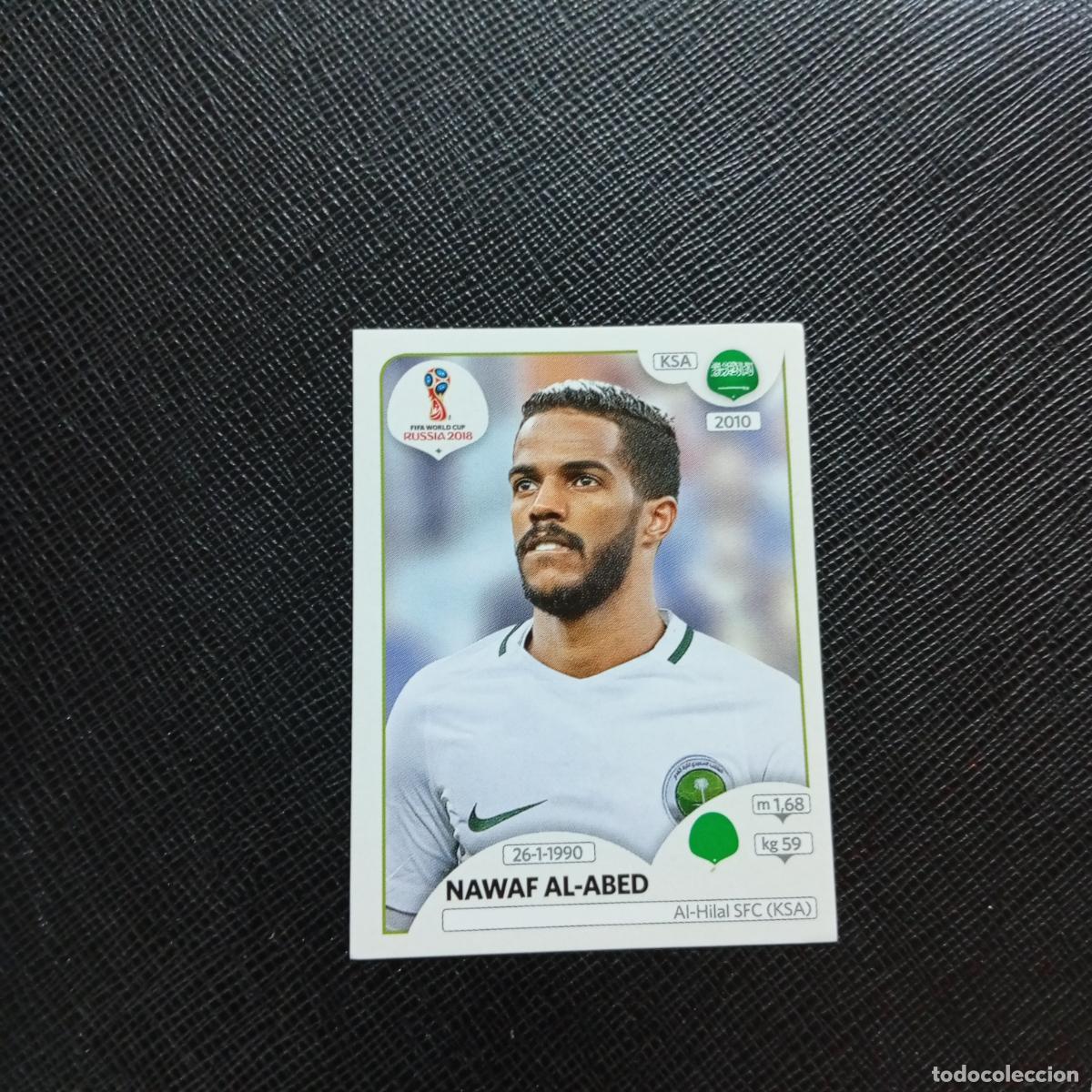 Cartes &agrave; collectionner de Football: 68 NAWAF AL ABED ARABIA SAUDI PANINI MUNDIAL RUSIA 2018 CROMO FUTBOL 18 - SIN PEGAR - CJ2 ..