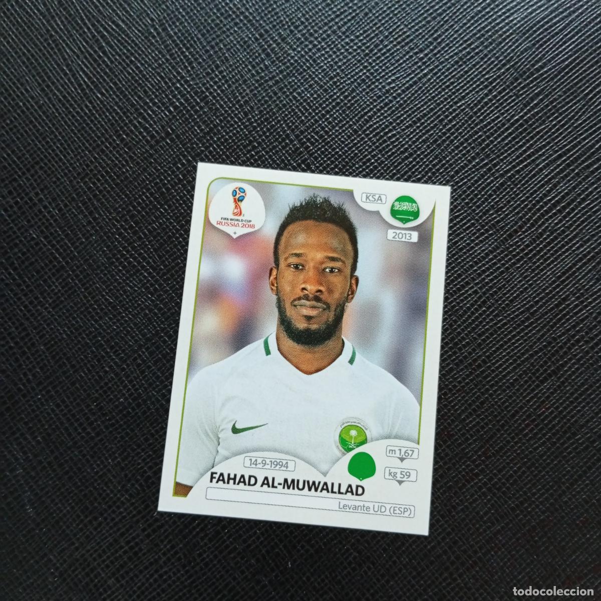 Fu&szlig;ball-Sticker: 71 FAHAD AL MUWALLAD ARABIA SAUDI PANINI MUNDIAL RUSIA 2018 CROMO FUTBOL 18 - SIN PEGAR - CJ2
