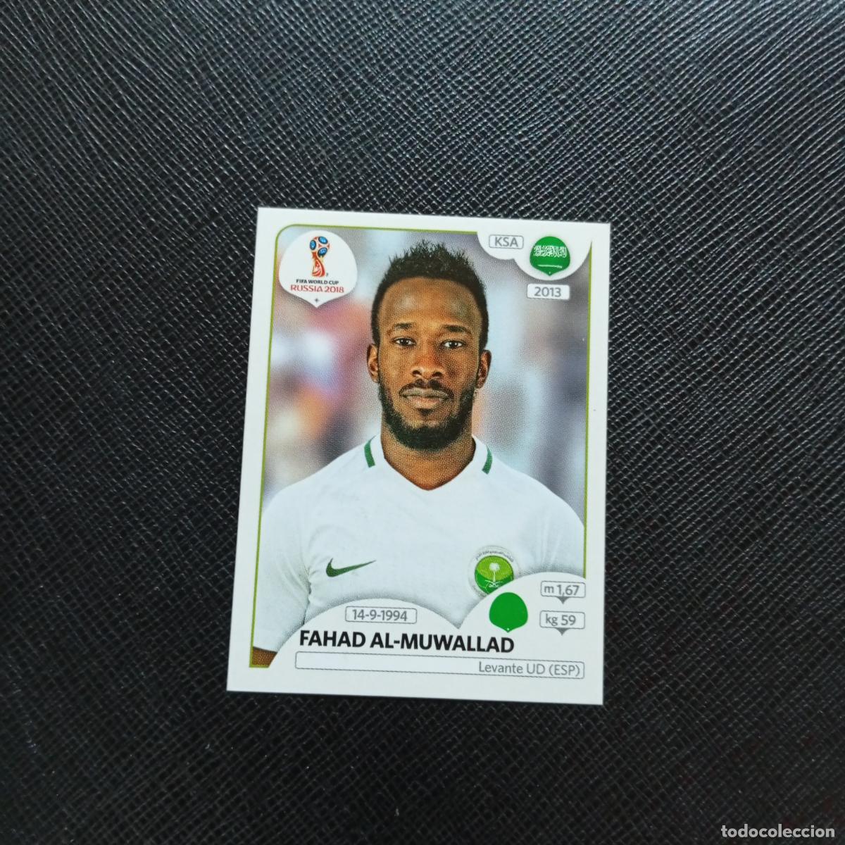 Fu&szlig;ball-Sticker: 71 FAHAD AL MUWALLAD ARABIA SAUDI PANINI MUNDIAL RUSIA 2018 CROMO FUTBOL 18 - SIN PEGAR - CJ2