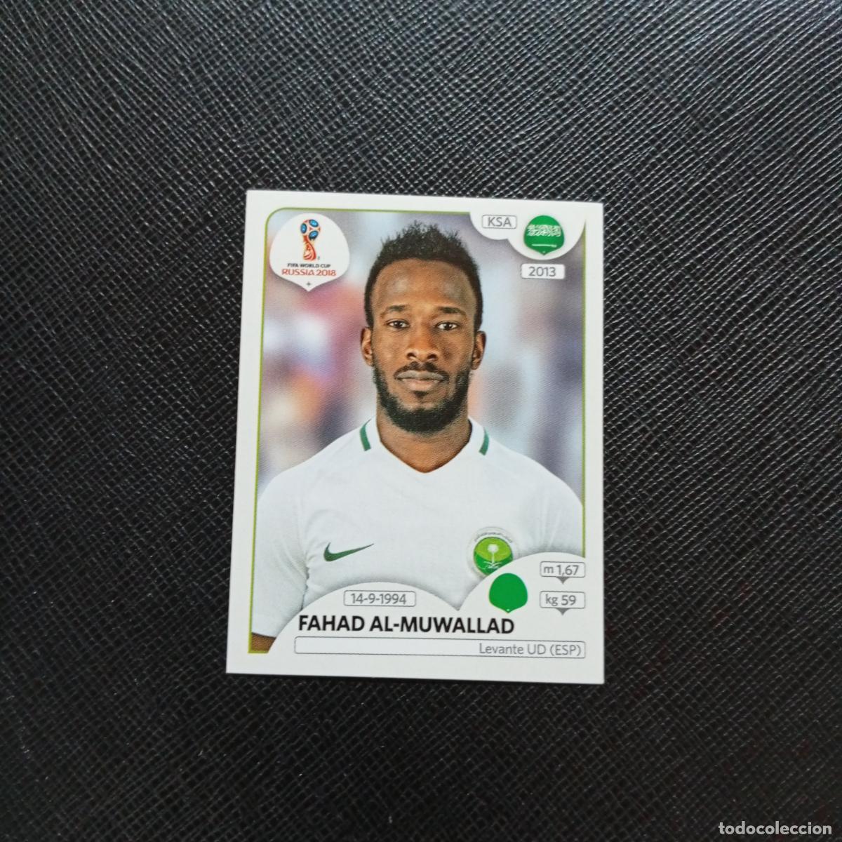 Fu&szlig;ball-Sticker: 71 FAHAD AL MUWALLAD ARABIA SAUDI PANINI MUNDIAL RUSIA 2018 CROMO FUTBOL 18 - SIN PEGAR - CJ2 ..