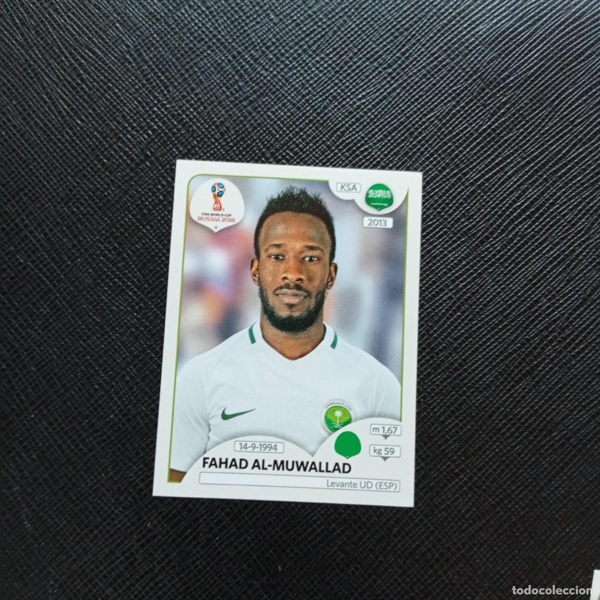 Fu&szlig;ball-Sticker: 71 FAHAD AL MUWALLAD ARABIA SAUDI PANINI MUNDIAL RUSIA 2018 CROMO FUTBOL 18 - SIN PEGAR - CJ2 ..