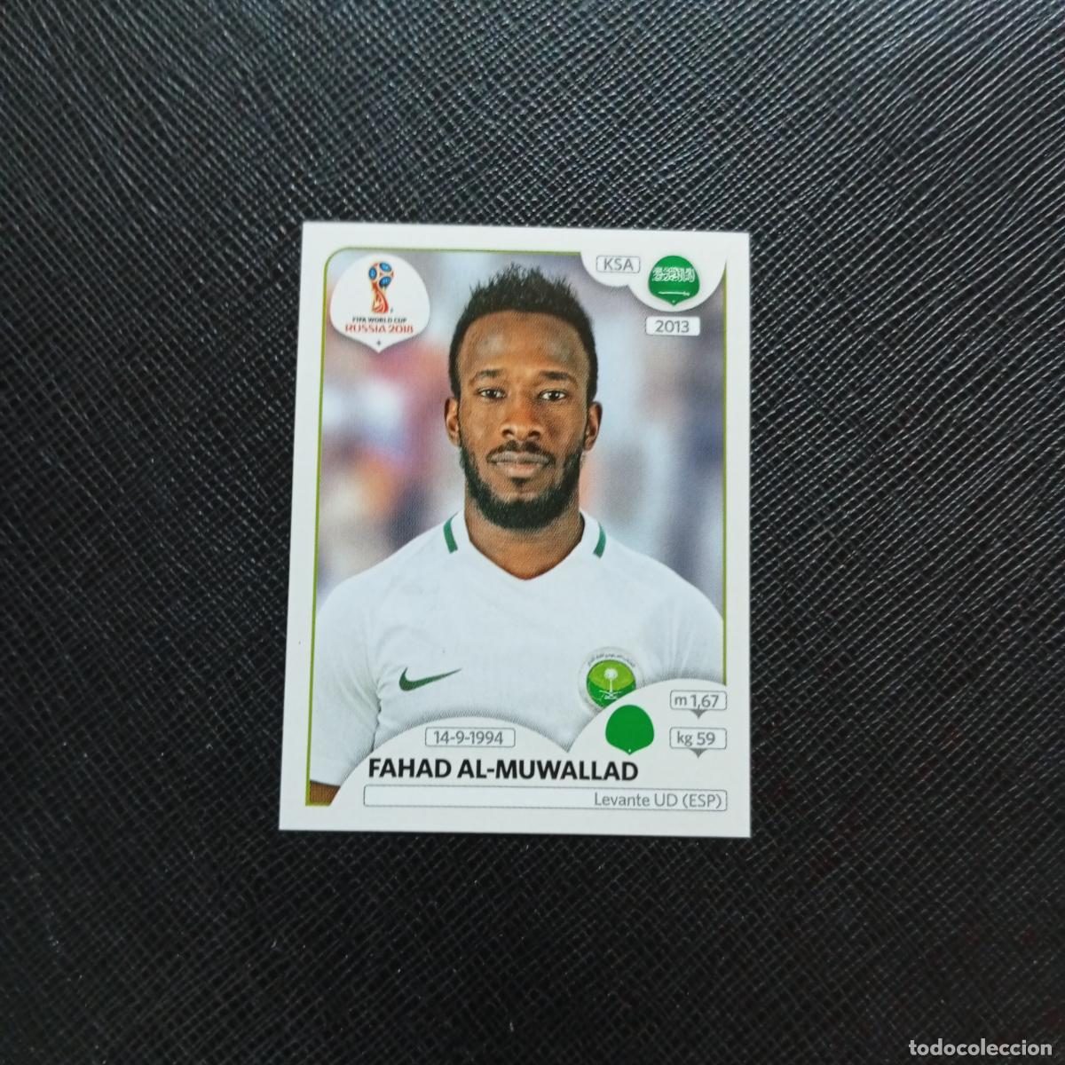 Fu&szlig;ball-Sticker: 71 FAHAD AL MUWALLAD ARABIA SAUDI PANINI MUNDIAL RUSIA 2018 CROMO FUTBOL 18 - SIN PEGAR - CJ2 ..