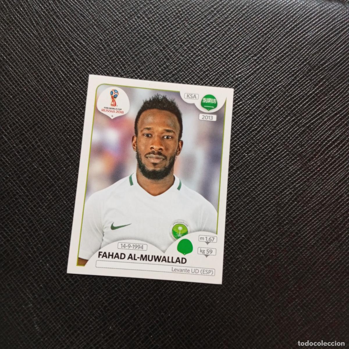 Fu&szlig;ball-Sticker: 71 FAHAD AL MUWALLAD ARABIA SAUDI PANINI MUNDIAL RUSIA 2018 CROMO FUTBOL 18 - SIN PEGAR - CJ2 ..