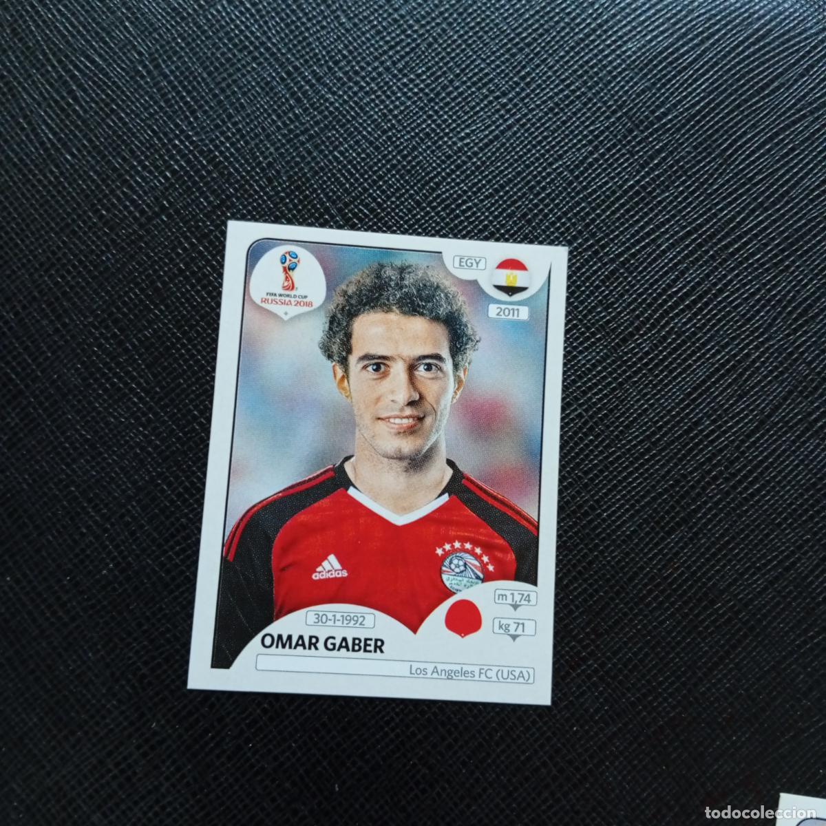 Figurine di Calcio: 77 OMAR GABER EGIPTO PANINI MUNDIAL RUSIA 2018 CROMO FUTBOL 18 - SIN PEGAR - CJ2