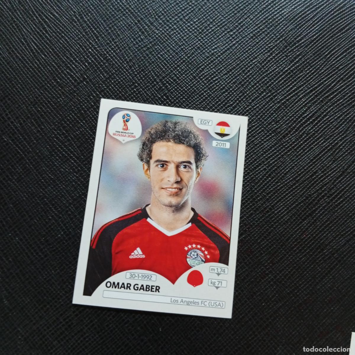 Figurine di Calcio: 77 OMAR GABER EGIPTO PANINI MUNDIAL RUSIA 2018 CROMO FUTBOL 18 - SIN PEGAR - CJ2 .