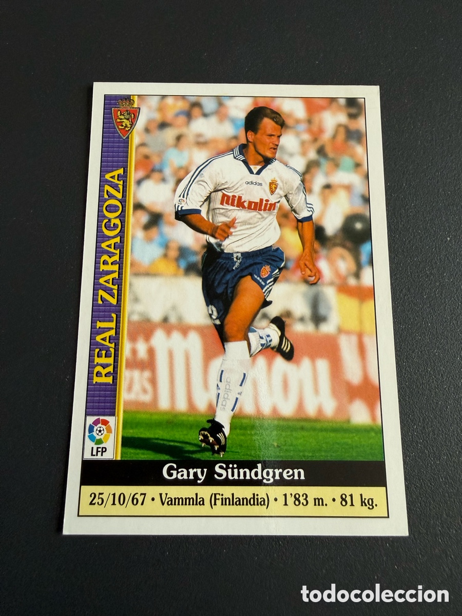 Cromos de Futebol: MUNDICROMO 2000 n 153 SUNDGREN ( Real Zaragoza)