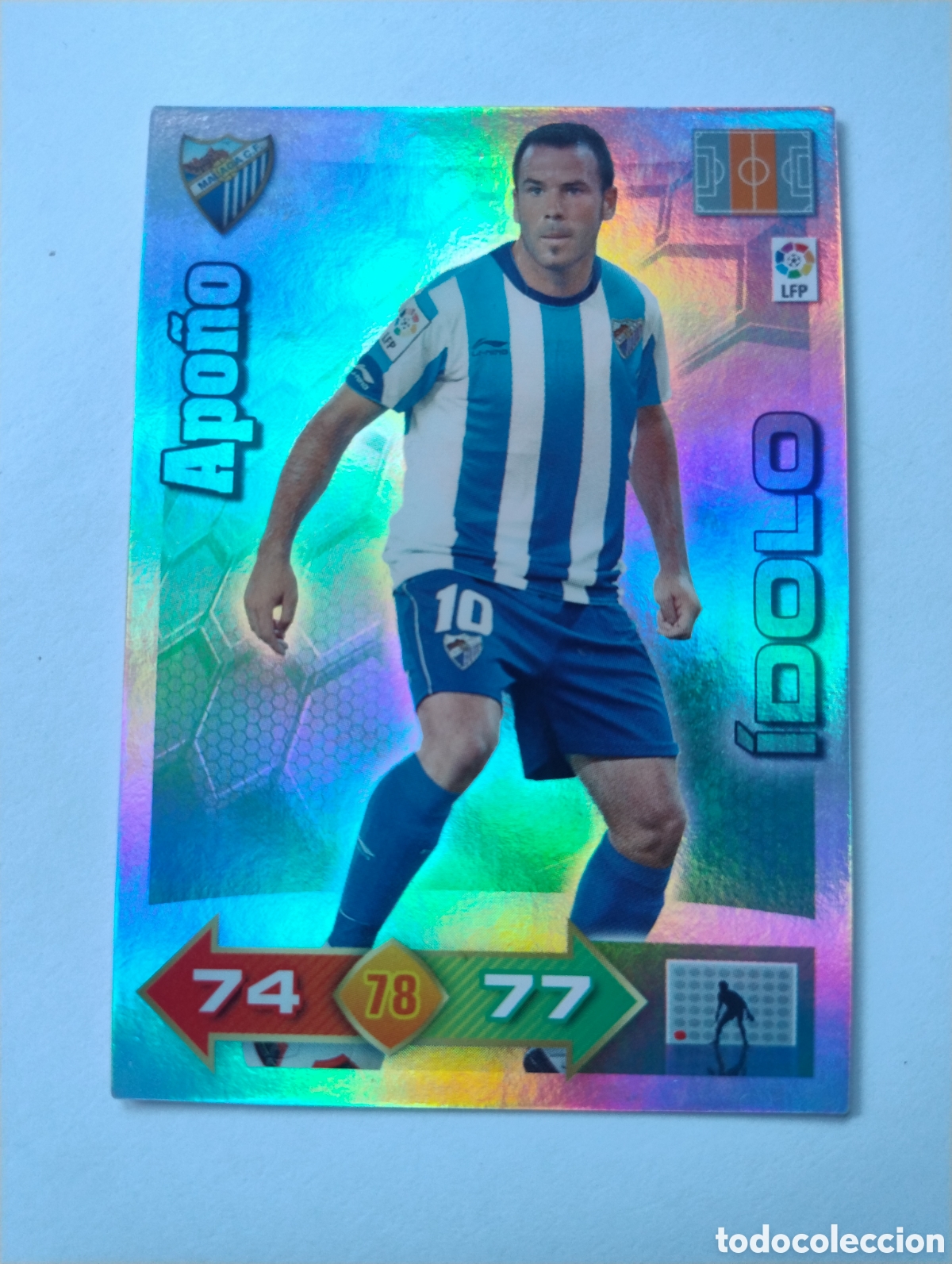 Cromos de Futebol: Apo&ntilde;o - M&aacute;laga - Adrenalyn XL Liga 2010 - 2011 Idolo
