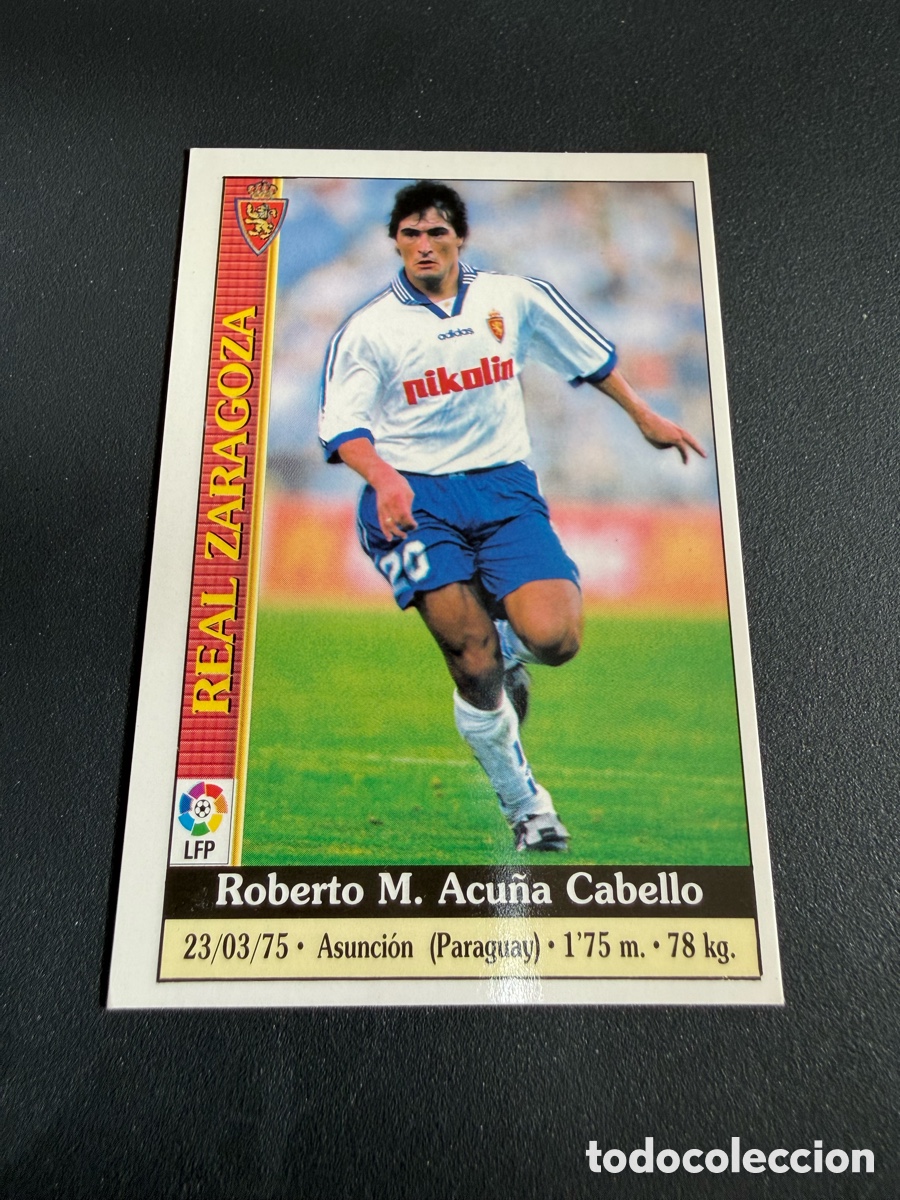 Cromos de Futebol: MUNDICROMO 2000. n 156 ACU&Ntilde;A ( Real Zaragoza)