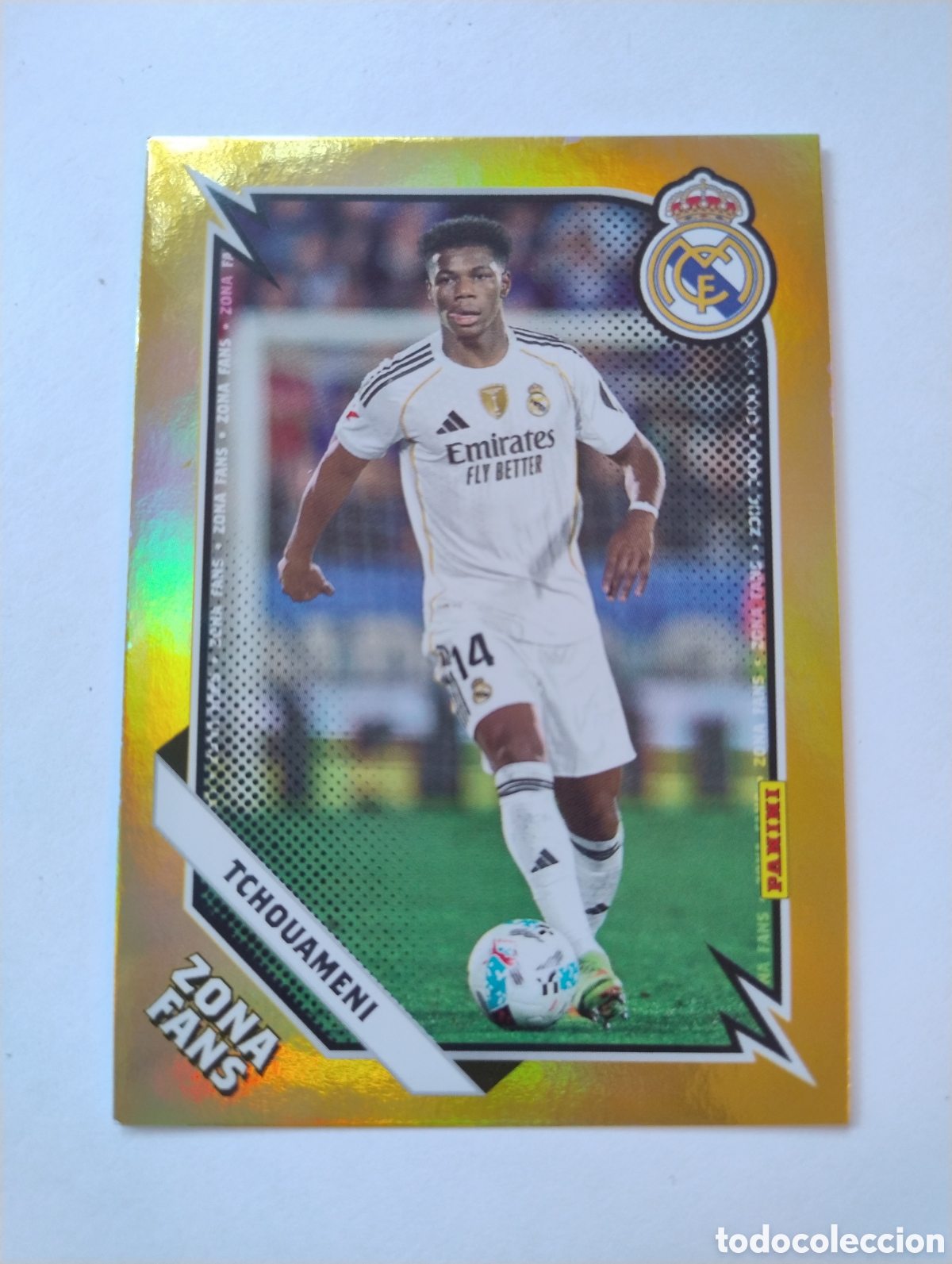 Football Stickers: KO 36 - Tchouameni - Real Madrid - Panini Club 2025 - 2026 Kromix Paralela