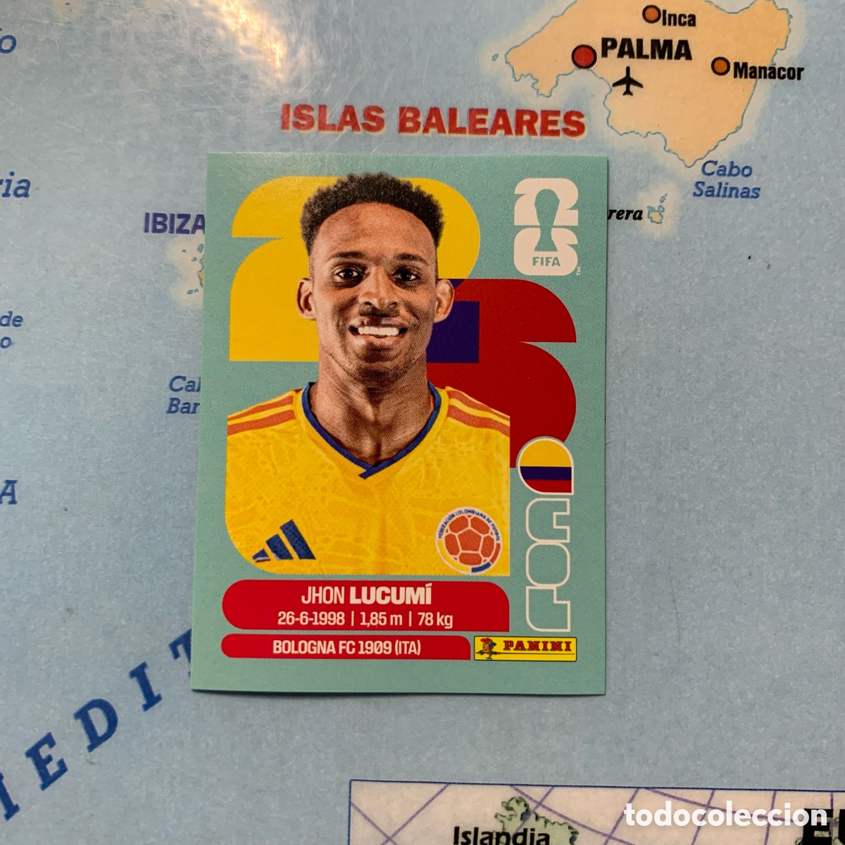Figurine di Calcio: Colombia n&uacute;mero 8 cromo panini Mundial Fifa World Cup 2026