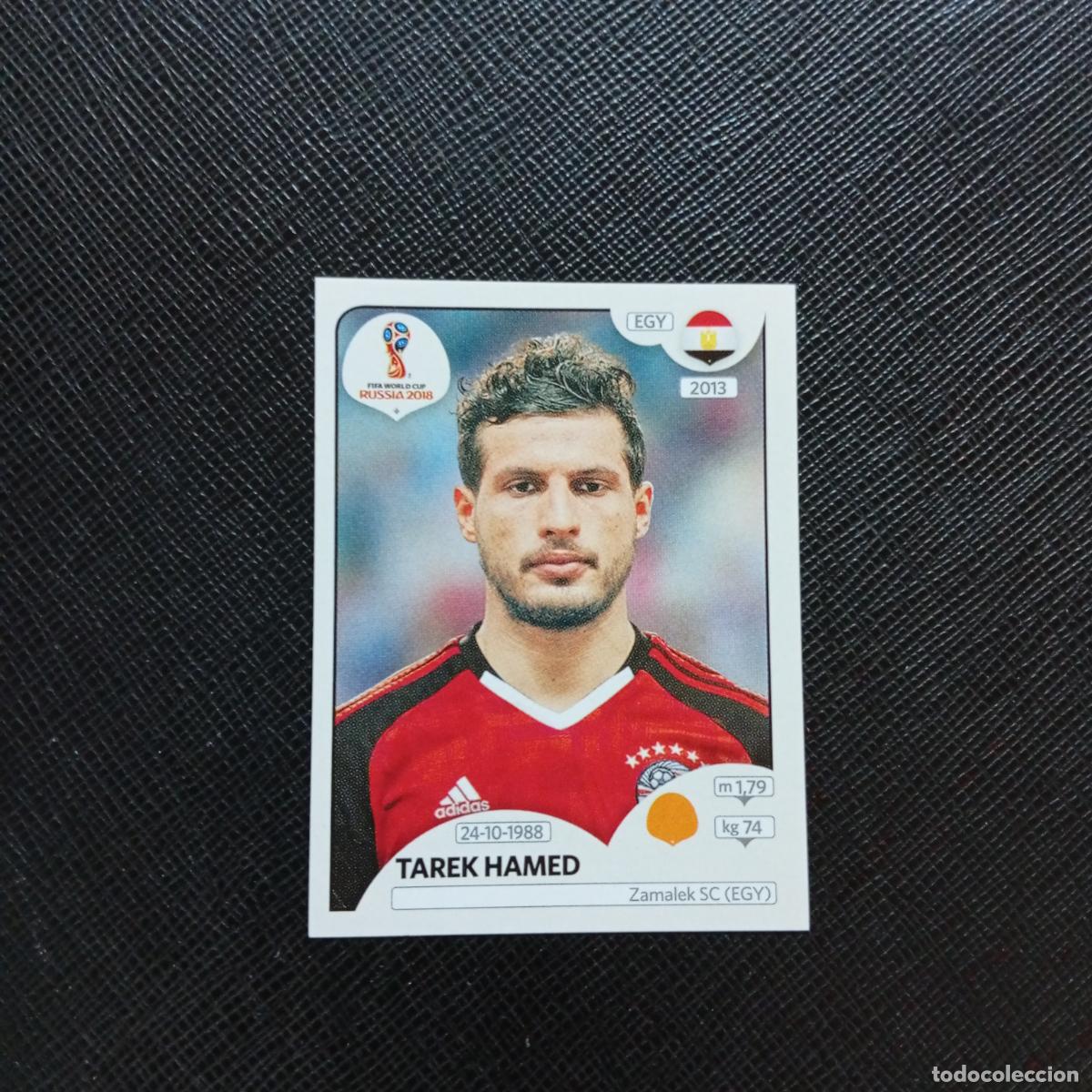 Cartes &agrave; collectionner de Football: 83 TAREK HAMED EGIPTO PANINI MUNDIAL RUSIA 2018 CROMO FUTBOL 18 - SIN PEGAR - CJ2 .