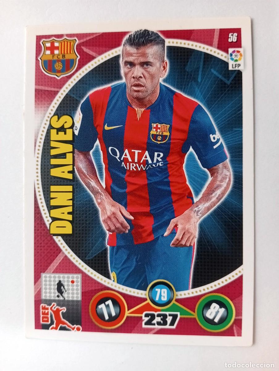 Figurine di Calcio: CROMO FUTBOL ADRENALYN 2014-2015: F.C. BARCELONA DANI ALVES