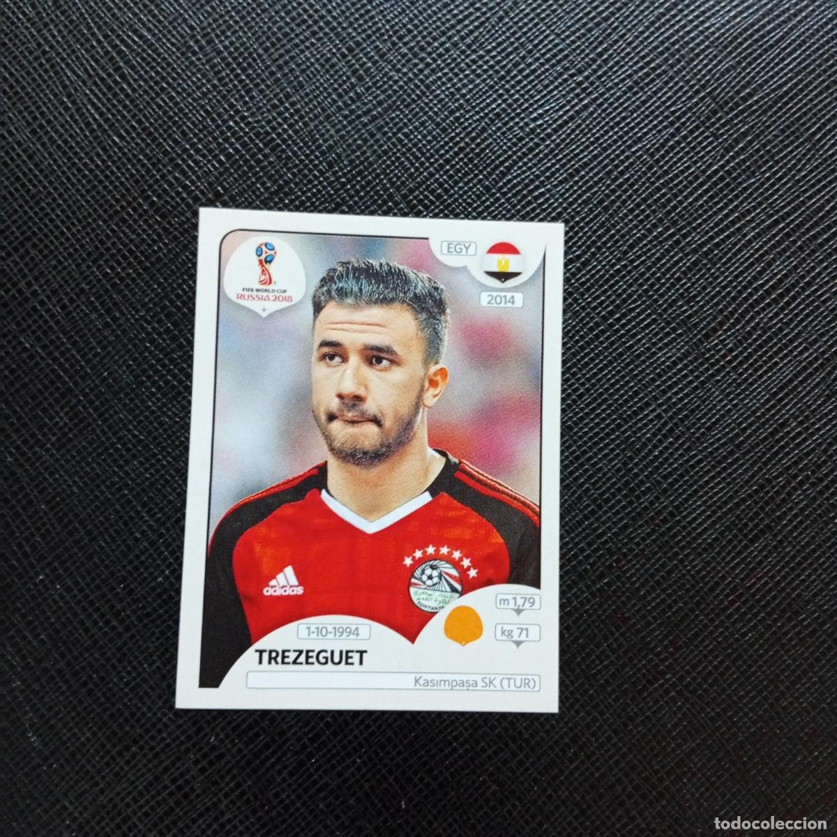 Figurine di Calcio: 86 TREZEGUET EGIPTO PANINI MUNDIAL RUSIA 2018 CROMO FUTBOL 18 - SIN PEGAR - CJ2