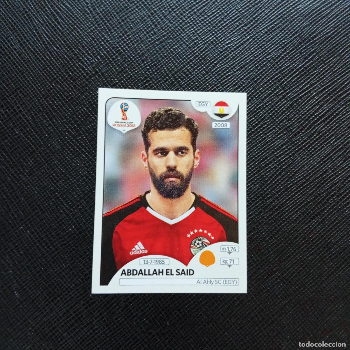 Figurine di Calcio: 87 ABDALLAH EL SAID EGIPTO PANINI MUNDIAL RUSIA 2018 CROMO FUTBOL 18 - SIN PEGAR - CJ2 .