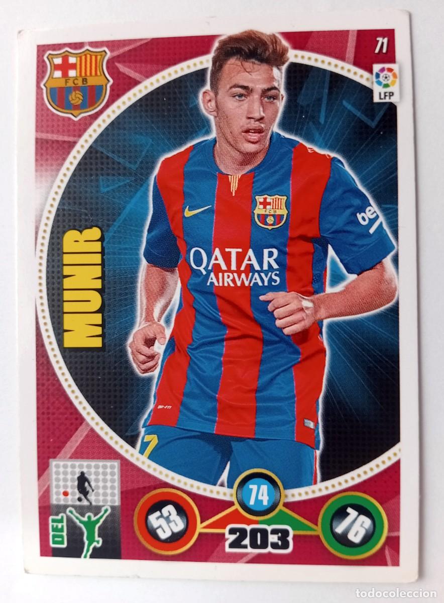 Figurine di Calcio: CROMO FUTBOL ADRENALYN 2014-2015: F.C. BARCELONA MUNIR