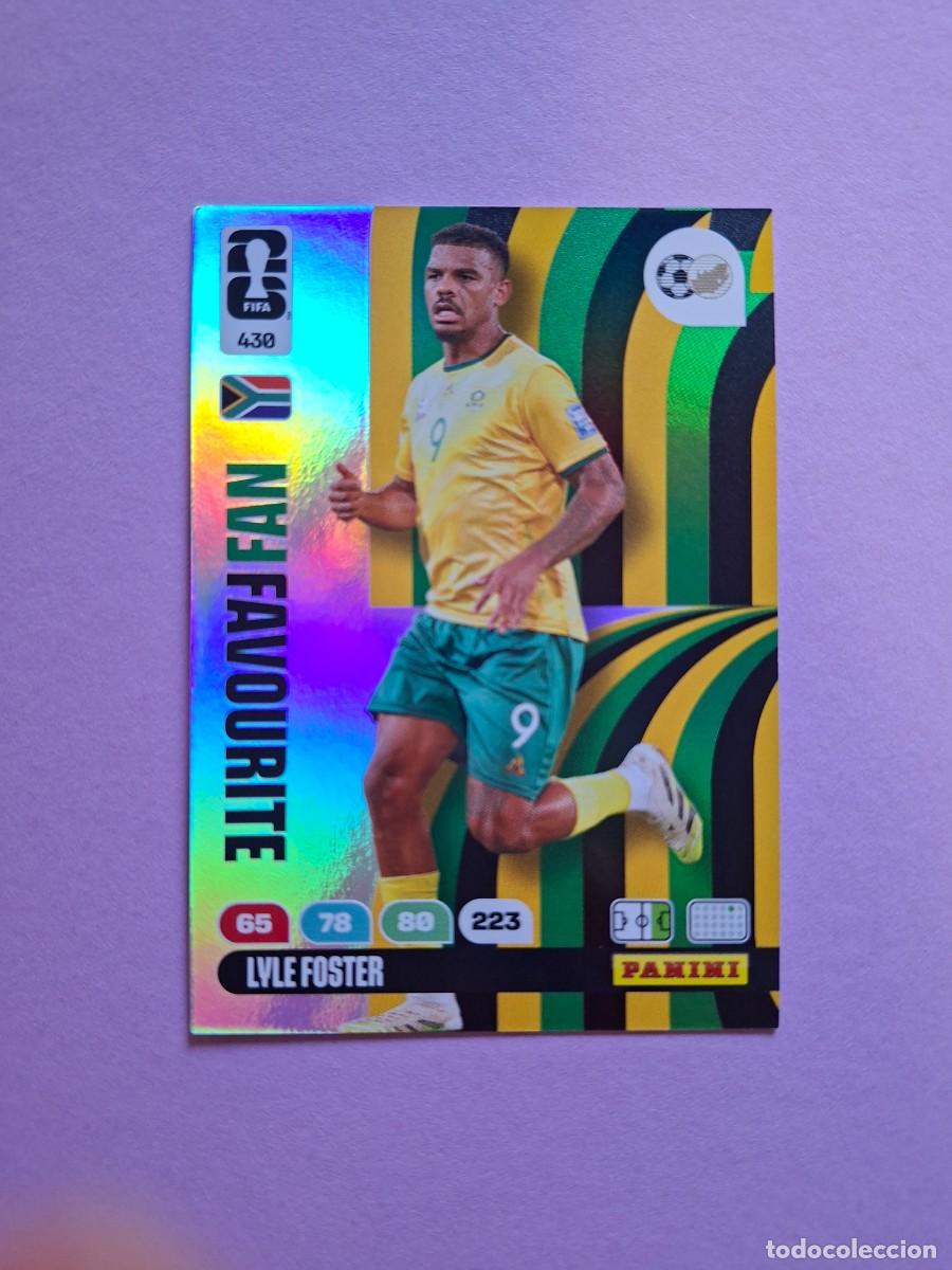 Cromos de f&uacute;tbol: 430 LYLE FOSTER SOUTH AFRICA FAN FAVOURITE CROMOS ADRENALYN XL MUNDIAL 26 2026 FIFA WORLD CUP NUEVO