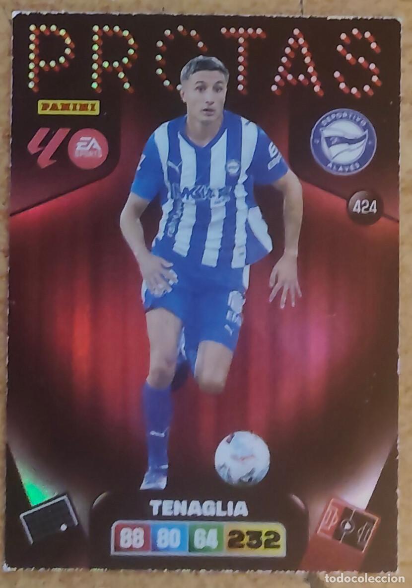 Cromos de f&uacute;tbol: TENAGLIA DEPORTIVO ALAVES 424 PROTAS ADRENALYN XL LIGA 2025/2026 25 26 PANINI