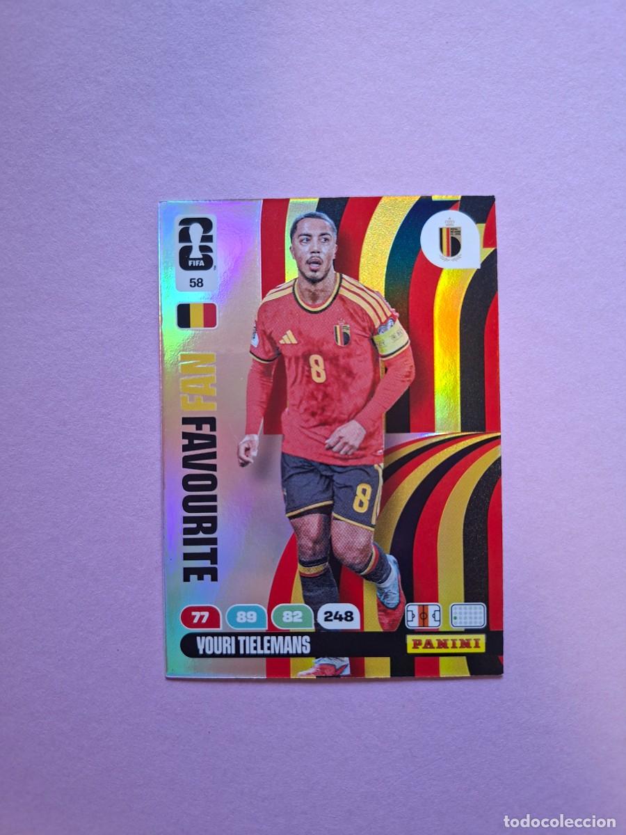 Fu&szlig;ball-Sticker: 58 YOURI TIELEMANS BELGICA FAN FAVOURITE PANINI ADRENALYN FIFA WORLD CUP 26 MUNDIAL 2026 NUEVO