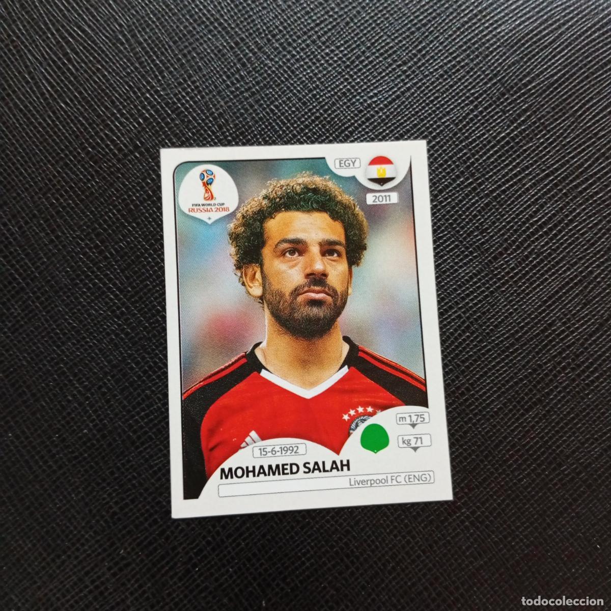 Fu&szlig;ball-Sticker: 90 MOHAMED SALAH EGIPTO PANINI MUNDIAL RUSIA 2018 CROMO FUTBOL 18 - SIN PEGAR - A26 PG1 B